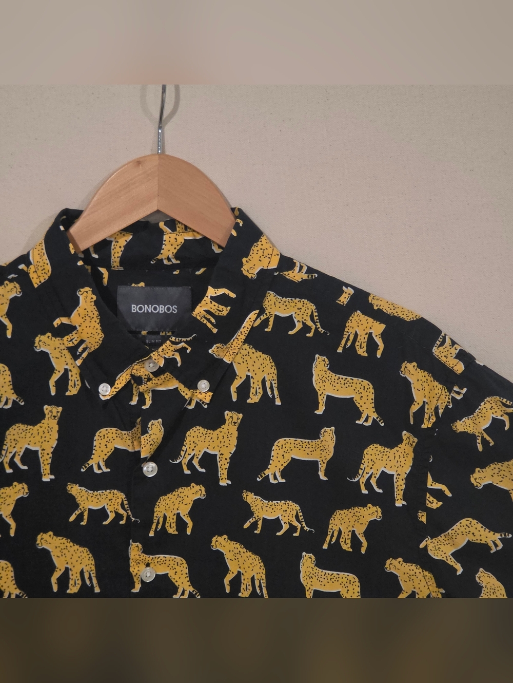 Bonobos Short Sleeve Slim Fit Button Down L